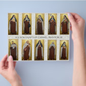 宗教的なカルメル修道女の司祭祈りの言葉カトリック チラシ (手)