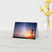 宗教的なカードが届く カード (黄色い花)