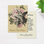 宗教的なガーディアンエンジェル祈りの言葉ヴィンテージ神聖カード (デスク)