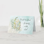 宗教的なキリスト教勇気付けられるは恐れない カード (正面)