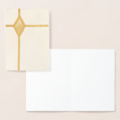 宗教的なクリスチャンのゴールドクロス フェイス フォイル カード (ディスプレー)