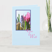 宗教的なクリスチャン良いカードを取得 – 花 カード (正面)