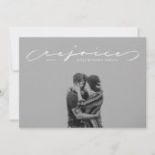 宗教的なクリスマスの休日の写真カードを喜ぶ シーズンカード (正面)