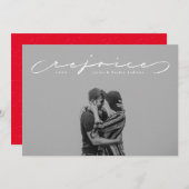 宗教的なクリスマスの休日の写真カードを喜ぶ シーズンカード (正面/裏面)