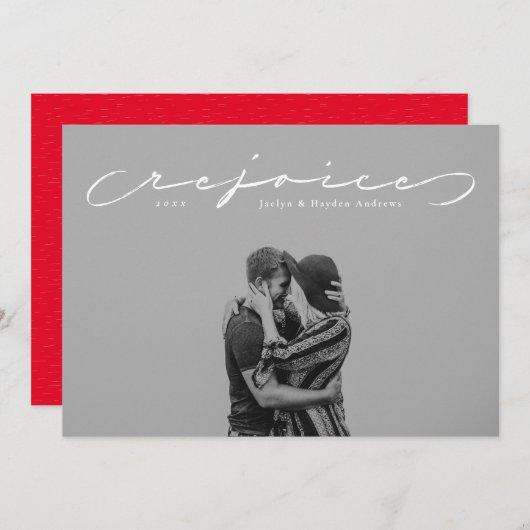 宗教的なクリスマスの休日の写真カードを喜ぶ シーズンカード (正面/裏面)