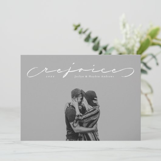 宗教的なクリスマスの休日の写真カードを喜ぶ シーズンカード (スタンド正面)