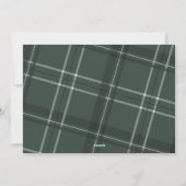 宗教的なクリスマスの写真コラージュ緑を喜ぶ シーズンカード (裏面)