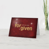 宗教的なクリスマスの愛 シーズンカード (正面)