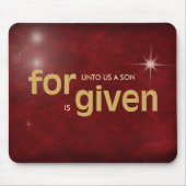 宗教的なクリスマスの愛 マウスパッド (正面)