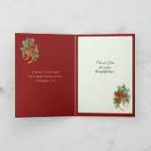 宗教的なクリスマスの感謝祭 イエス マリア ヨセフ シーズンカード (内部)