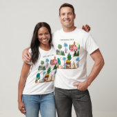 宗教的なクリスマスの馬小屋のシーンTシャツ Tシャツ (ユニセックス)