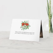 宗教的なクリスマスカードのパーソナライズ署名 カード (裏面)