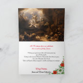 宗教的なクリスマスカードのパーソナライズ署名 カード (内部)