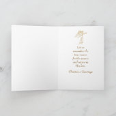 宗教的なクリスマスカードの母と子 ノートカード (内部)