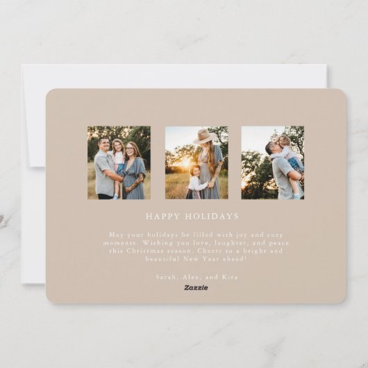 宗教的なクリスマスカードを喜ぶ シーズンカード (裏面)