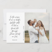 宗教的なクリスマスカード、キリスト教の家族写真 シーズンカード (正面)