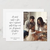 宗教的なクリスマスカード 家族写真 シーズンカード (正面/裏面)