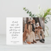 宗教的なクリスマスカード 家族写真 シーズンカード (スタンド正面)