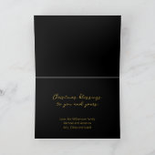 宗教的なクリスマスカー賛美ドブルーエレガント シーズンカード (内部)