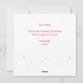 宗教的なクリスマスキリス生まれトはホリデーカード シーズンカード (裏面)