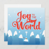 宗教的なクリスマスジョイへ世界のホリデーカード シーズンカード (正面/裏面)