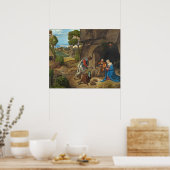 宗教的なクリスマスジョルギオーネ絵画の羊飼い ポスター (キッチン)