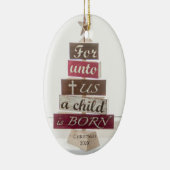 宗教的なクリスマスツリー セラミックオーナメント (右)