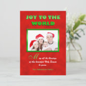 宗教的なクリスマスファミリーフォトフラットカード シーズンカード (スタンド正面)