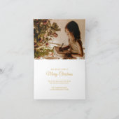 宗教的なクリスマスファミリーフォト出生シーン シーズンカード (内部)