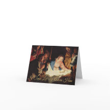 宗教的なクリスマスファミリーフォト出生シーン