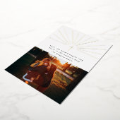 宗教的なクリスマスフォトカードフォイルクロス 箔招待状 (回転した状態)