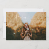 宗教的なクリスマスフォトカード天国と自然 シーズンカード (正面)