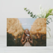 宗教的なクリスマスフォトカード天国と自然 シーズンカード (スタンド正面)