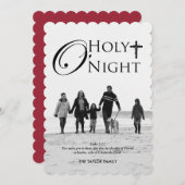 宗教的なクリスマスフォトカード シーズンカード (正面/裏面)