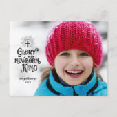 宗教的なクリスマスフルフォト ポストカード (正面)