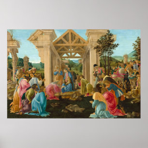 宗教的なクリスマスボッティチェリ絵画マジアート ポスター
