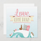 宗教的なクリスマスラブダウンホリデーカード シーズンカード (正面/裏面)