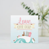 宗教的なクリスマスラブダウンホリデーカード シーズンカード (スタンド正面)