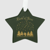 宗教的なクリスマスヴァージンマリア,聖ヨセフ,イエス オーナメント (裏面)