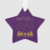 宗教的なクリスマスヴァージンマリア，聖ヨセフ，イエス オーナメント (裏面)