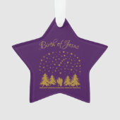 宗教的なクリスマスヴァージンマリア，聖ヨセフ，イエス オーナメント (正面)