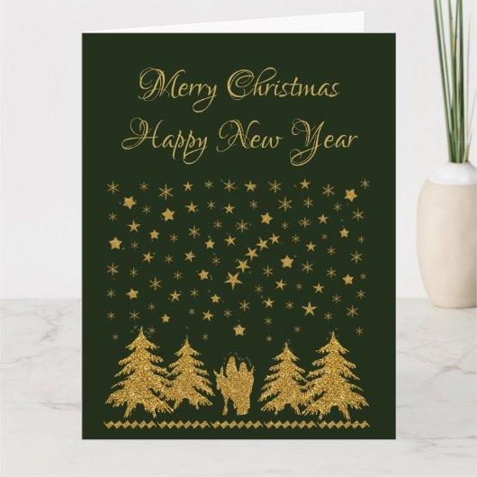 宗教的なクリスマスヴァージンマリア，聖ヨセフ，イエス カード (正面)