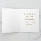 宗教的なクリスマスヴァージンマリア，聖ヨセフ，イエス カード (内部)