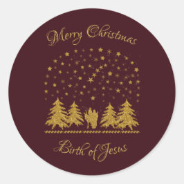 宗教的なクリスマスヴァージンマリア，聖ヨセフ，イエス ラウンドシール