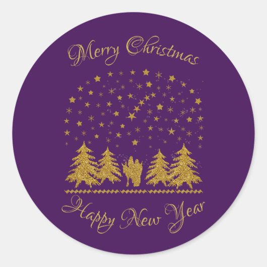 宗教的なクリスマスヴァージンマリア，聖ヨセフ，イエス ラウンドシール (正面)