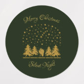 宗教的なクリスマスヴァージンマリア,聖ヨセフ,イエス ラベル (デザイン1)