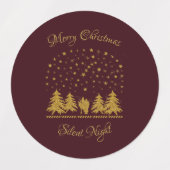 宗教的なクリスマスヴァージンマリア,聖ヨセフ,イエス ラベル (デザイン1)