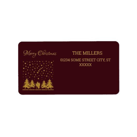 宗教的なクリスマスヴァージンマリア,聖ヨセフ,イエス ラベル (正面)