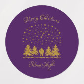 宗教的なクリスマスヴァージンマリア，聖ヨセフ，イエス ラベル (デザイン1)