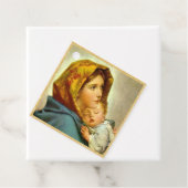 宗教的なクリスマスヴァージンメアリー&イエズスギフトラベル フェイバータグ (インサイチュ)